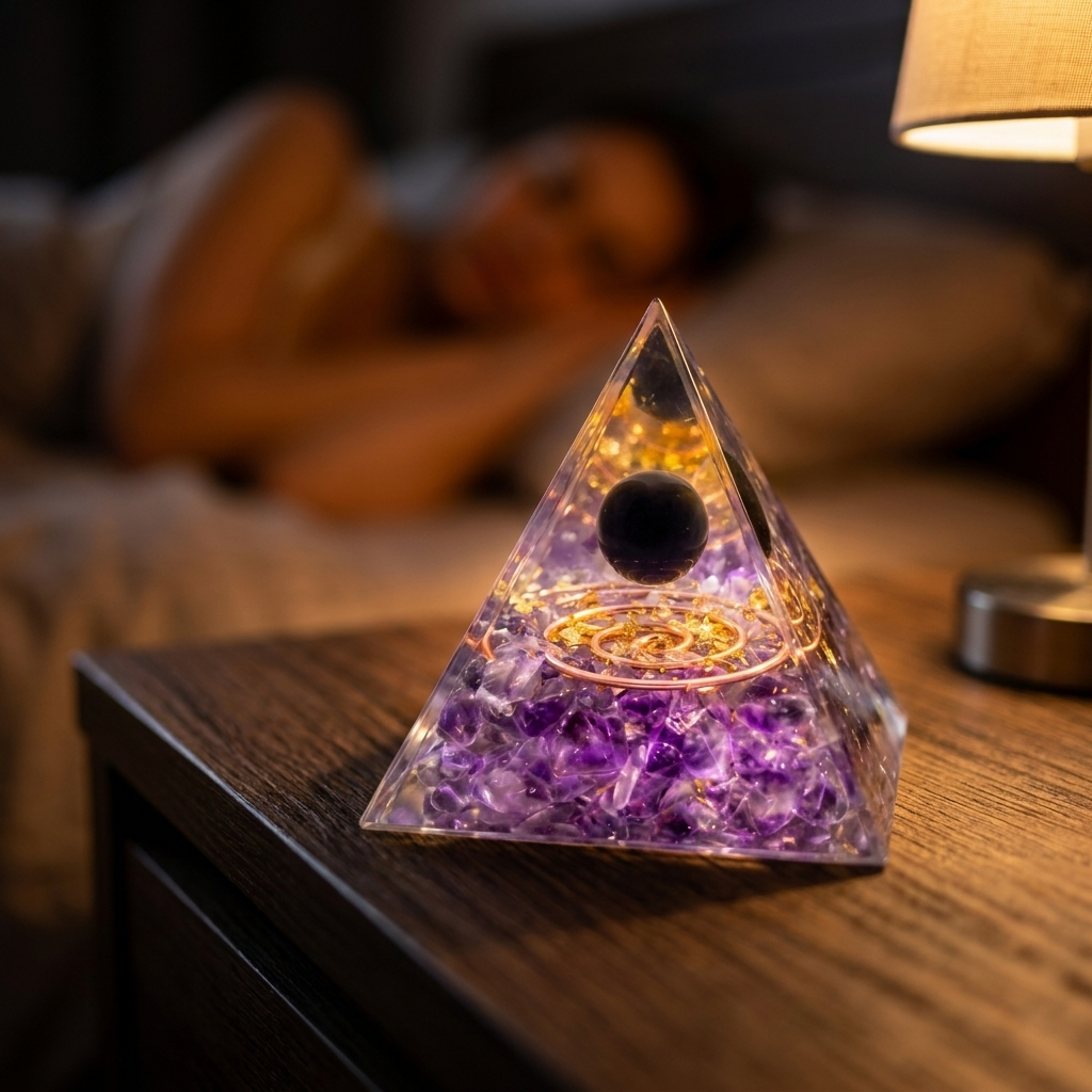 The Amethyst Pyramid — Place It Once. Sleep Through The Night.